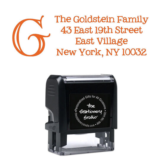 Goldstein Address Rectangular Self-Inking Stamp